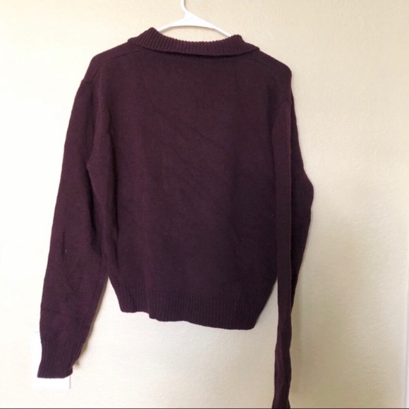 Brandy Melville Isabella purple quarter sweater - Picture 2 of 4
